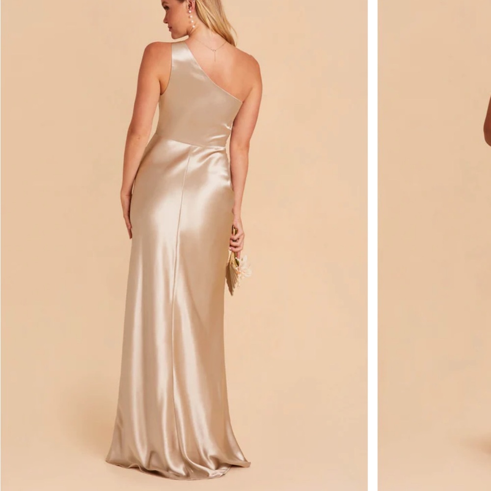 Birdy Grey One-Shoulder Gold Evening Dress - Picture 2 of 7